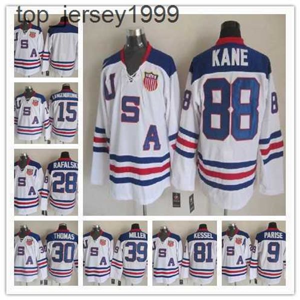2010 team usa hockey jerseys 9 zach parise 88 patrick kane 81 phil kessel 28 brian rafalski 39 miller 15 langenbrunner sticthed blue white, Black;red
2010 team usa hockey jerseys 9 zach parise 88 patrick kane 81 phil kessel 28 brian rafalski 39 miller 15 langenbrunner sticthed blue white, Black;red
