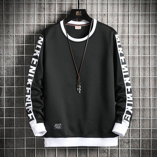 men hoodies side stripe o-neck sweatshirt crewneck hip hop high street men long sleeve spring and autumn new, Black
men hoodies side stripe o-neck sweatshirt crewneck hip hop high street men long sleeve spring and autumn new, Black
