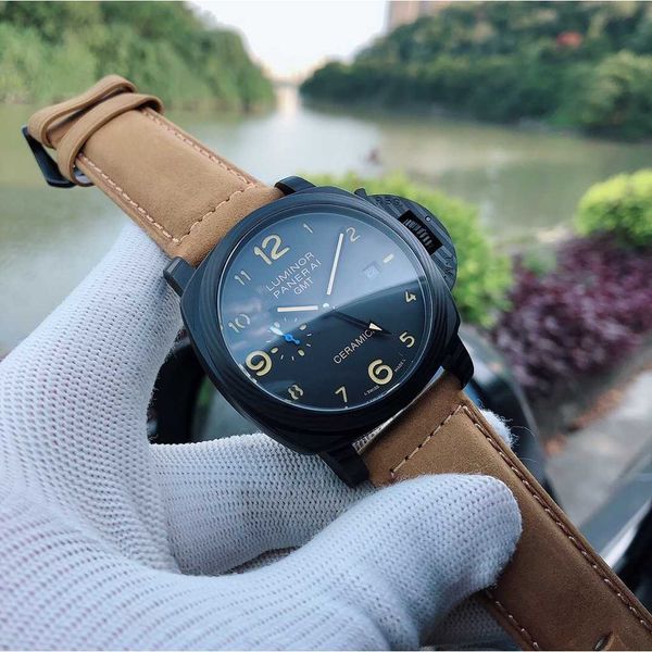 paneraiss swiss automatic movement sapphire mirror size 44mm 13mm imported cowhide watchband, Slivery;brown
paneraiss swiss automatic movement sapphire mirror size 44mm 13mm imported cowhide watchband, Slivery;brown