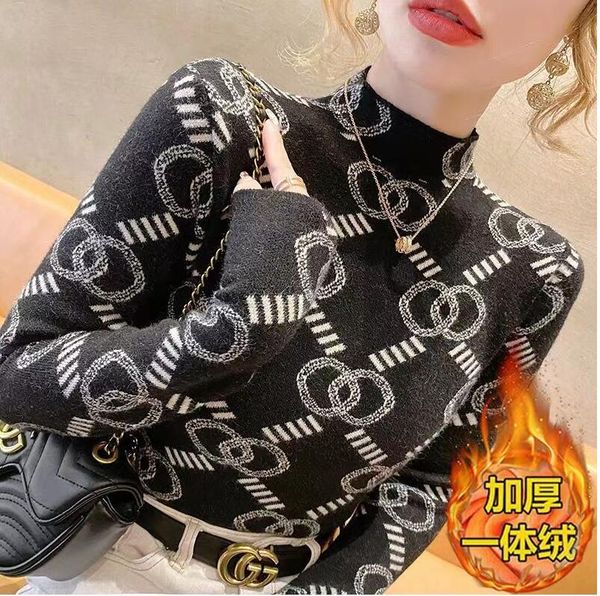 designer women sweaters for designer vintage print long sleeve thickened warmth turtleneck t shirt fop winter chic basic teeeai9, White;black
designer women sweaters for designer vintage print long sleeve thickened warmth turtleneck t shirt fop winter chic basic teeeai9, White;black