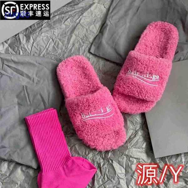 designer ba lenciaga winter slippers online shop family b's lamb wool slippers for women in the autumn and wint, Black
designer ba lenciaga winter slippers online shop family b's lamb wool slippers for women in the autumn and wint, Black