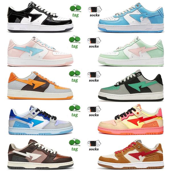 luxury women mens platform shoes designer a bathing bapestas stas sk8 runner sneakers pastel pink white black patent leather trainers baped
luxury women mens platform shoes designer a bathing bapestas stas sk8 runner sneakers pastel pink white black patent leather trainers baped