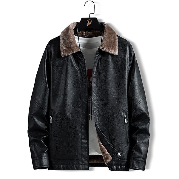 men's faux leather jacket biker motorcycle zipper long sleeve coat blouses lapel neck slim jackets male bomber jackets mm8llh65, Black
men's faux leather jacket biker motorcycle zipper long sleeve coat blouses lapel neck slim jackets male bomber jackets mm8llh65, Black