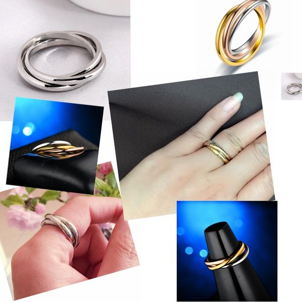 6mm fanshion simple three rings designer band link clover luxury nail love gold tennis charm homme men chains for women ring stainless steel, Silver
6mm fanshion simple three rings designer band link clover luxury nail love gold tennis charm homme men chains for women ring stainless steel, Silver