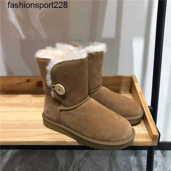 designer boots sheepskin wool one grain wooden buckle snow boots women winter medium barrel, Black
designer boots sheepskin wool one grain wooden buckle snow boots women winter medium barrel, Black