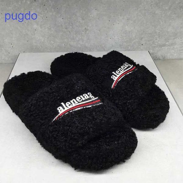 2023 designer ba lenciaga winter slippers price lin zixi's wool slippers of the same style women's paris embroi, Black
2023 designer ba lenciaga winter slippers price lin zixi's wool slippers of the same style women's paris embroi, Black