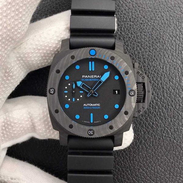 luxury watches for mens mechanical watch paneraiss carbotech 42mm pam960 forged carbon black dial swiss p9010 brand italy sport wristwatches, Slivery;brown
luxury watches for mens mechanical watch paneraiss carbotech 42mm pam960 forged carbon black dial swiss p9010 brand italy sport wristwatches, Slivery;brown