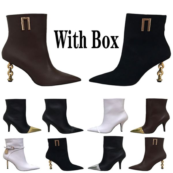 winter boots casual comfortable designer woman alphabet booties chain decoration luxury heels heel leather shoes holadesigner, Black
winter boots casual comfortable designer woman alphabet booties chain decoration luxury heels heel leather shoes holadesigner, Black