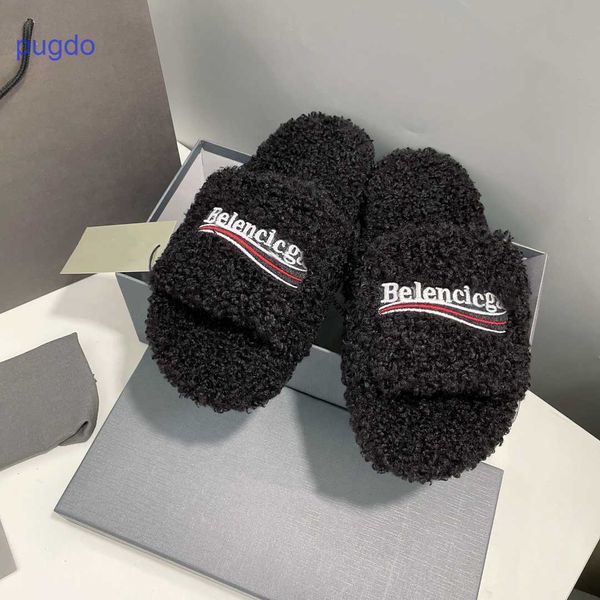 2023 designer ba lenciaga winter slippers price paris woolen slippers women wear new embroidered letters in aut, Black
2023 designer ba lenciaga winter slippers price paris woolen slippers women wear new embroidered letters in aut, Black