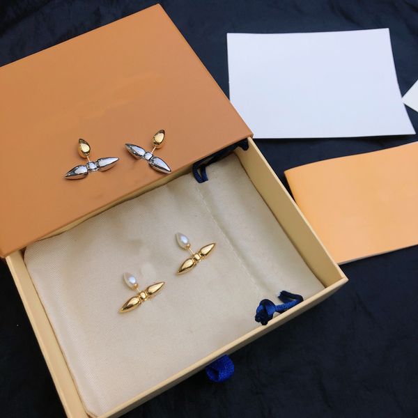 classic designer stud earring pearl for women men luxury designers letter stud earrings jewelry with box dustbag, Golden;silver
classic designer stud earring pearl for women men luxury designers letter stud earrings jewelry with box dustbag, Golden;silver