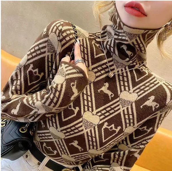 2023 women's sweaters designer for vintage print long sleeve turtleneck t shirt fop autumn winter apple crop top, White;black
2023 women's sweaters designer for vintage print long sleeve turtleneck t shirt fop autumn winter apple crop top, White;black