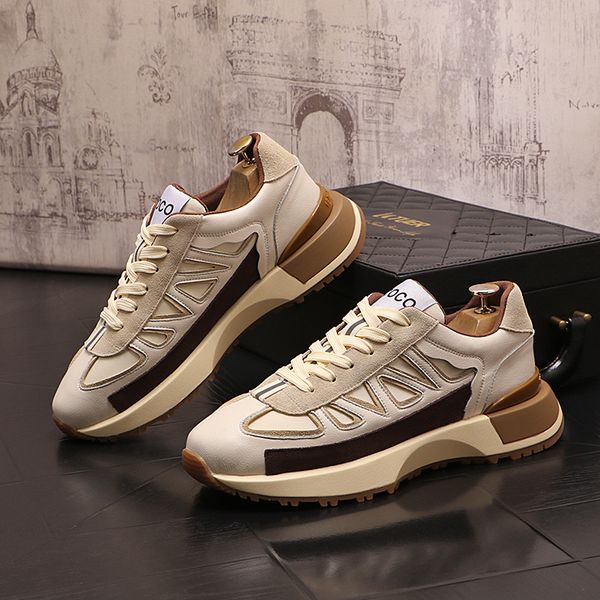 italy classic business wedding dress party shoes versatile stitching breathable sports casual sneakers round toe thick bottom driving leisur, Black
italy classic business wedding dress party shoes versatile stitching breathable sports casual sneakers round toe thick bottom driving leisur, Black