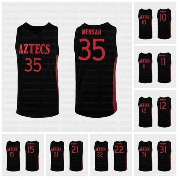 san diego state aztecs ncaa 2019-20 college baketball jersey 0 keshad johnson 10 kj feagin mitchell narain leonard barnett flynn mensah cage, Black
san diego state aztecs ncaa 2019-20 college baketball jersey 0 keshad johnson 10 kj feagin mitchell narain leonard barnett flynn mensah cage, Black