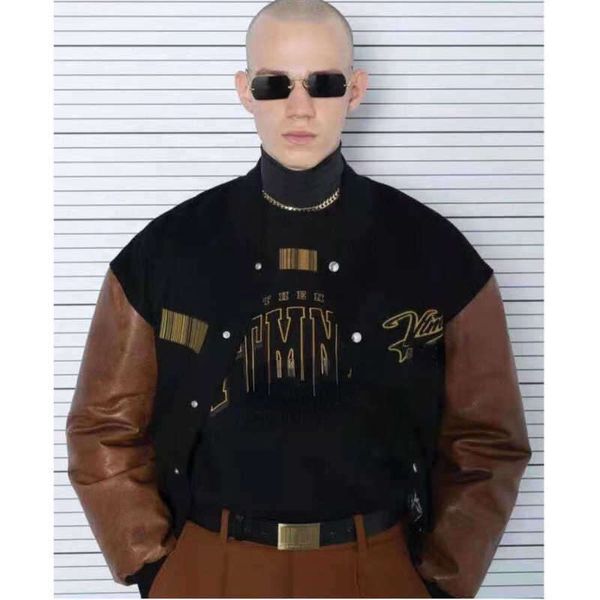 mens jacket vetemen letter embroidered baseball jackets designer sportswear man hip hop cardigan coat women suit, Black;brown
mens jacket vetemen letter embroidered baseball jackets designer sportswear man hip hop cardigan coat women suit, Black;brown