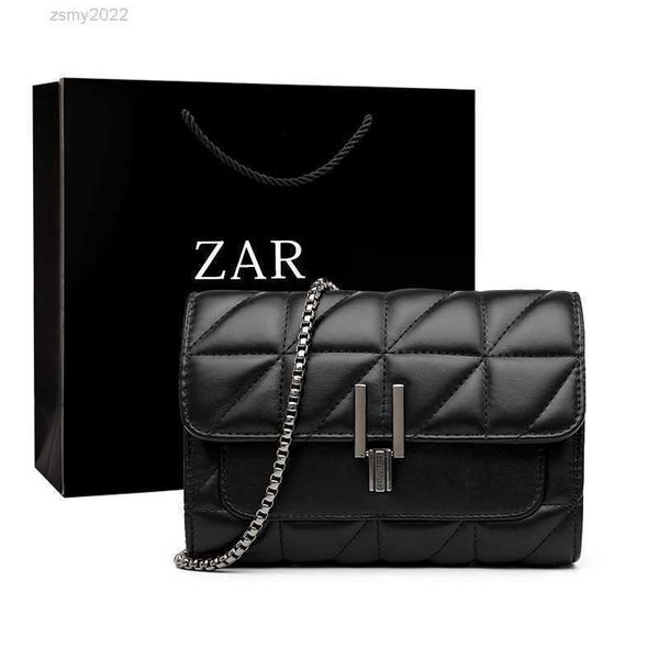 luxury designer bags women leather chain crossbody bags for women handbags shoulder bags messenger female za clutch 2022