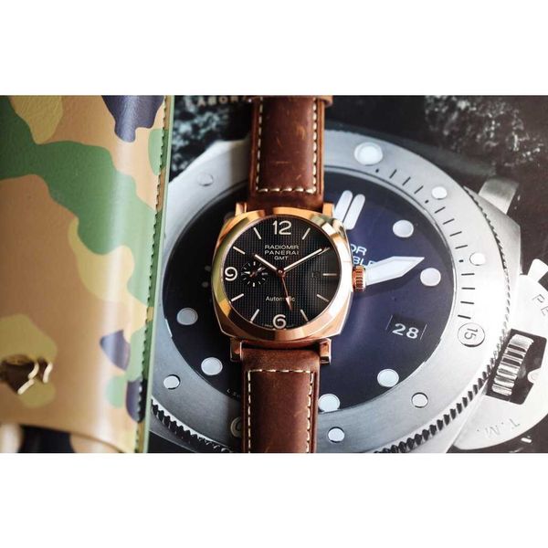 luxury watches for mens mechanical watch paneraiss swiss automatic sapphire mirror 44mm 13mm imported leather watchband brand italy sport wr, Slivery;brown
luxury watches for mens mechanical watch paneraiss swiss automatic sapphire mirror 44mm 13mm imported leather watchband brand italy sport wr, Slivery;brown