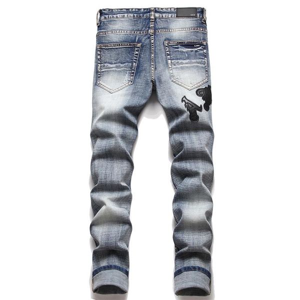 jeans hiking pant ripped hip-hop high street fashion brand pantalones vaqueros para hombre motorcycle embroidery close-fitting, Blue
jeans hiking pant ripped hip-hop high street fashion brand pantalones vaqueros para hombre motorcycle embroidery close-fitting, Blue