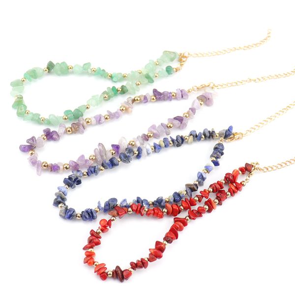crushed colorful broken chip beads choker boho crystal natural stone strand necklace healing reiki wholesale, Golden;silver
crushed colorful broken chip beads choker boho crystal natural stone strand necklace healing reiki wholesale, Golden;silver