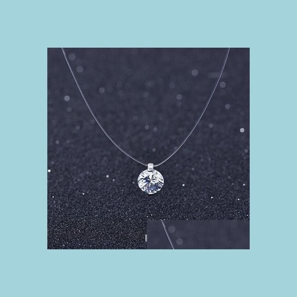 pendant necklaces fashion transparent invisible fishing line cubic zircon round pendant choker necklace 6mm 8 mm for wome carshop2006 dhmp9, Silver
pendant necklaces fashion transparent invisible fishing line cubic zircon round pendant choker necklace 6mm 8 mm for wome carshop2006 dhmp9, Silver