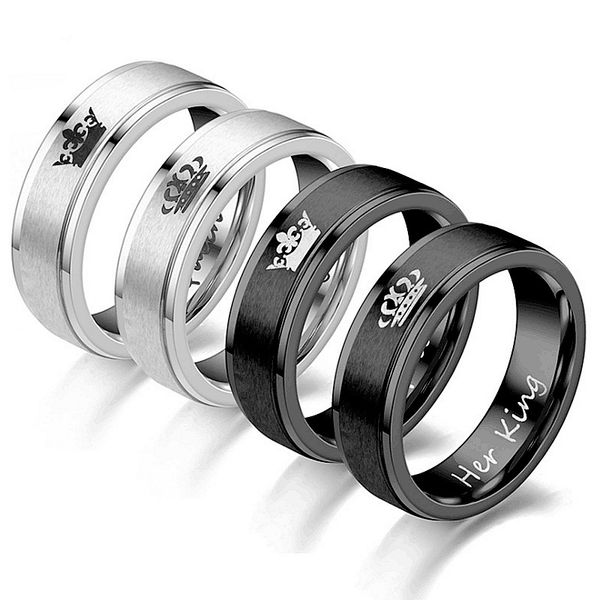 6mm king queen fashion simple ring designer band chain link clover luxury nail love gold tennis charm homme men chains for women rings stain, Silver
6mm king queen fashion simple ring designer band chain link clover luxury nail love gold tennis charm homme men chains for women rings stain, Silver