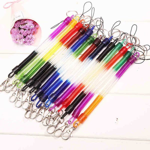 keychains spring key rope plastic color spring mobile phone elastic good special, Silver
keychains spring key rope plastic color spring mobile phone elastic good special, Silver