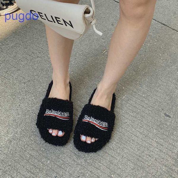 designer ba lenciaga winter slippers online shop wool slippers for women wearing thick soles 2023 korean autumn, Black
designer ba lenciaga winter slippers online shop wool slippers for women wearing thick soles 2023 korean autumn, Black