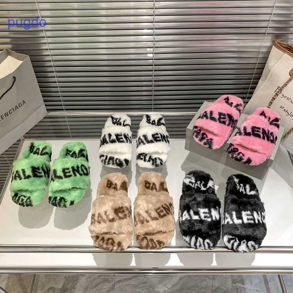 2023 designer ba lenciaga winter slippers price new paris letter wool slippers for autumn and winter 2023 home, Black
2023 designer ba lenciaga winter slippers price new paris letter wool slippers for autumn and winter 2023 home, Black