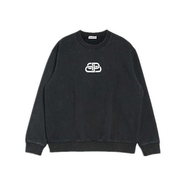 nf3e high version b paris snowflake lock buckle round neck water washing heavy engineering pullover autumn and winter loose os men's, Black
nf3e high version b paris snowflake lock buckle round neck water washing heavy engineering pullover autumn and winter loose os men's, Black