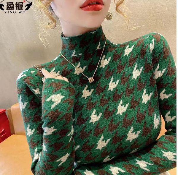 2023 women's sweaters for vintage print long sleeve turtleneck t shirt fop autumn winter apple crop top, White;black
2023 women's sweaters for vintage print long sleeve turtleneck t shirt fop autumn winter apple crop top, White;black