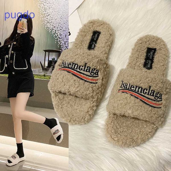 designer ba lenciaga winter slippers online shop net red one word wool women's 2023 autumn and new korean print 35g0, Black
designer ba lenciaga winter slippers online shop net red one word wool women's 2023 autumn and new korean print 35g0, Black