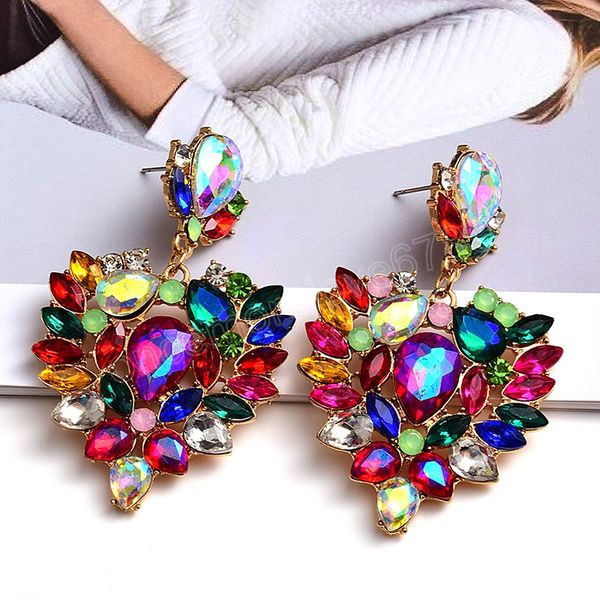 statement long metal crystal dangle earrings coloful fashion glass jewelry accessories for women, Silver
statement long metal crystal dangle earrings coloful fashion glass jewelry accessories for women, Silver