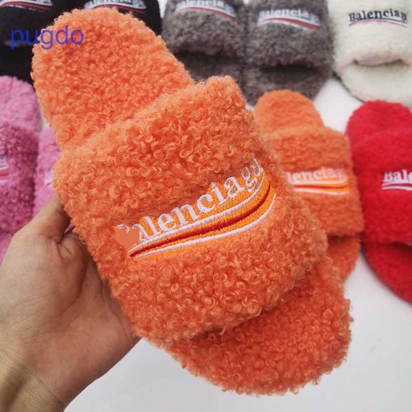 designer ba lenciaga winter slippers online shop paris woolen slippers b flat bottomed autumn and winter teddy, Black
designer ba lenciaga winter slippers online shop paris woolen slippers b flat bottomed autumn and winter teddy, Black
