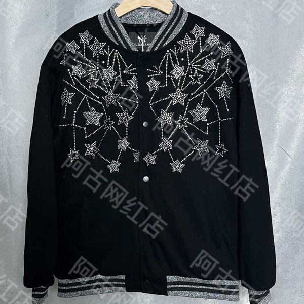 22ss mens jacket ysls designer baseball jacket studded stand collar cardigan coat men women velvet coats, Black;brown
22ss mens jacket ysls designer baseball jacket studded stand collar cardigan coat men women velvet coats, Black;brown