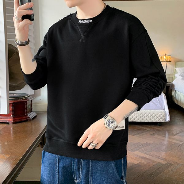 vintage sweatshirt men casual spring and autumn crew sweatshirt korean fashion high street clothing hoodies no hood slim, Black
vintage sweatshirt men casual spring and autumn crew sweatshirt korean fashion high street clothing hoodies no hood slim, Black