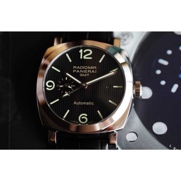 luxury watches for mens mechanical watch paneraiss swiss automatic sapphire mirror 44mm 13mm imported leather watchband brand italy sport wr, Slivery;brown
luxury watches for mens mechanical watch paneraiss swiss automatic sapphire mirror 44mm 13mm imported leather watchband brand italy sport wr, Slivery;brown