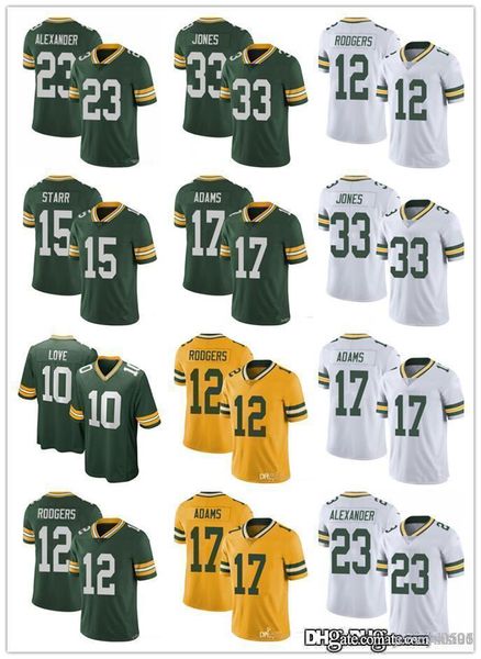 college wear men women 12 aaron rodgers 23 jaire alexander 10 love 17 davante adams 33 aaron jones football jerseys, Black
college wear men women 12 aaron rodgers 23 jaire alexander 10 love 17 davante adams 33 aaron jones football jerseys, Black