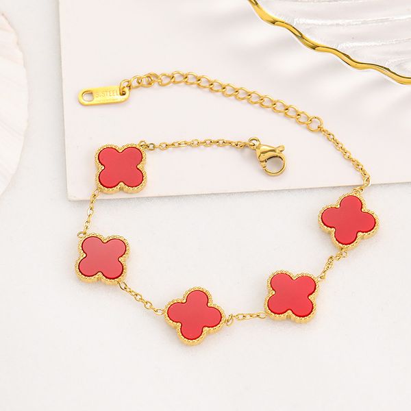 elegant good lucky double side clover charm bracelet for women gift, Golden;silver
elegant good lucky double side clover charm bracelet for women gift, Golden;silver