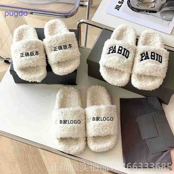 2023 designer ba lenciaga winter slippers price new autumn and winter thick soled wool slippers family b letter, Black
2023 designer ba lenciaga winter slippers price new autumn and winter thick soled wool slippers family b letter, Black
