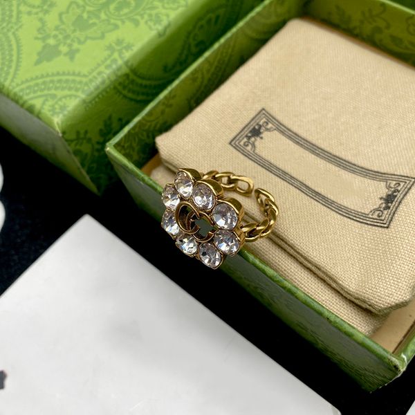 luxurys designers rings full of diamonds band rings floral vintage brass open ring flower unique design european and american female fashion, Silver
luxurys designers rings full of diamonds band rings floral vintage brass open ring flower unique design european and american female fashion, Silver