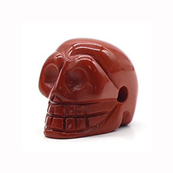 23mm natural red jasper hand carved crystal gemstone human skull head carving sculpture, Black
23mm natural red jasper hand carved crystal gemstone human skull head carving sculpture, Black