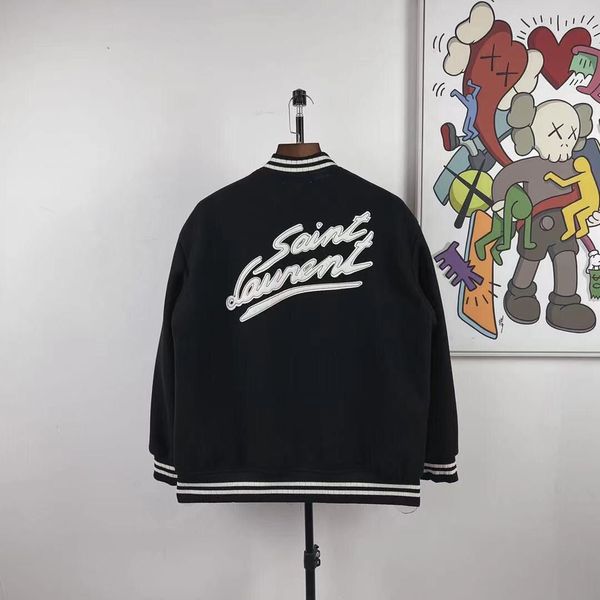 2023 new men's and women's jacket spring autumn classic baseball suit printed paris college black white letter graffiti high, Black;brown
2023 new men's and women's jacket spring autumn classic baseball suit printed paris college black white letter graffiti high, Black;brown