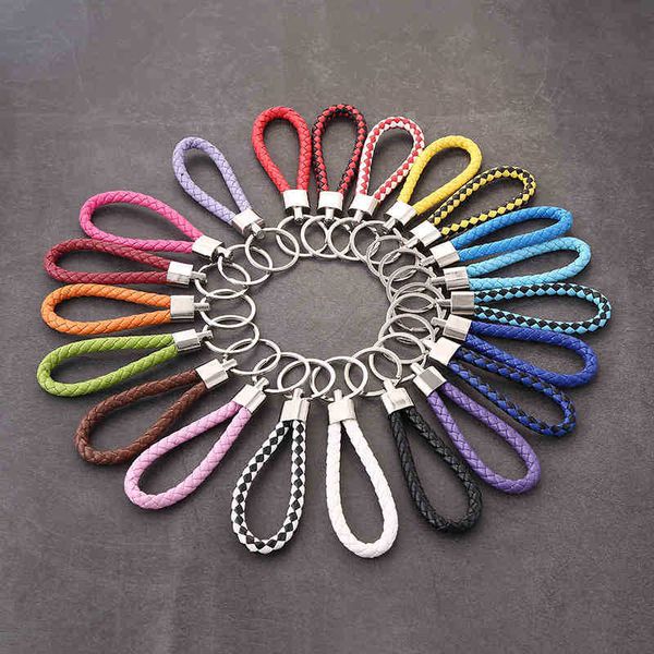 keychains creative leather rope key chain woven car pendant color activity small gift jewelry, Silver
keychains creative leather rope key chain woven car pendant color activity small gift jewelry, Silver