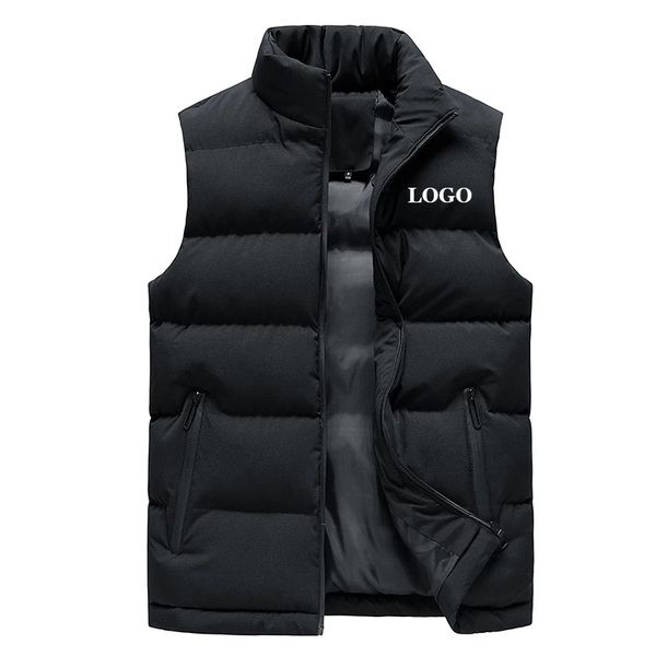 men's leather faux leather custom brand men jacket autumn winter warm vest down cotton sleeveless jacket waistcoat man warm mens outdoo, Black
men's leather faux leather custom brand men jacket autumn winter warm vest down cotton sleeveless jacket waistcoat man warm mens outdoo, Black