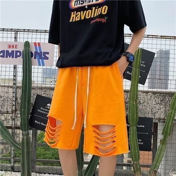 ripped-holes shorts men summer streetwear hip hop shorts elastic waist loose fit shabby jogger japan style bottoms, White;black
ripped-holes shorts men summer streetwear hip hop shorts elastic waist loose fit shabby jogger japan style bottoms, White;black