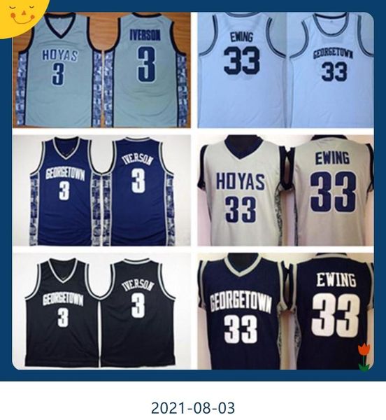 college wear ncaa mens georgetown hoyas 3 allen iverson college jerseys 33 patrick ewing university basketball shirt good stitched jersey, Black;red
college wear ncaa mens georgetown hoyas 3 allen iverson college jerseys 33 patrick ewing university basketball shirt good stitched jersey, Black;red