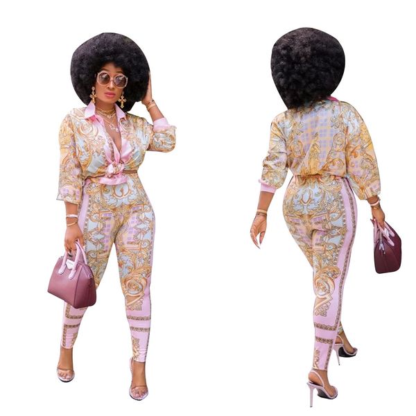 fashion print two piece pants women outfits casual shirt and legging set easy suit ship, White
fashion print two piece pants women outfits casual shirt and legging set easy suit ship, White