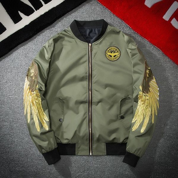 handmade embroidered wings baseball jerseys flight jackets for men and women couples spring and autumn jacket, Black;brown
handmade embroidered wings baseball jerseys flight jackets for men and women couples spring and autumn jacket, Black;brown