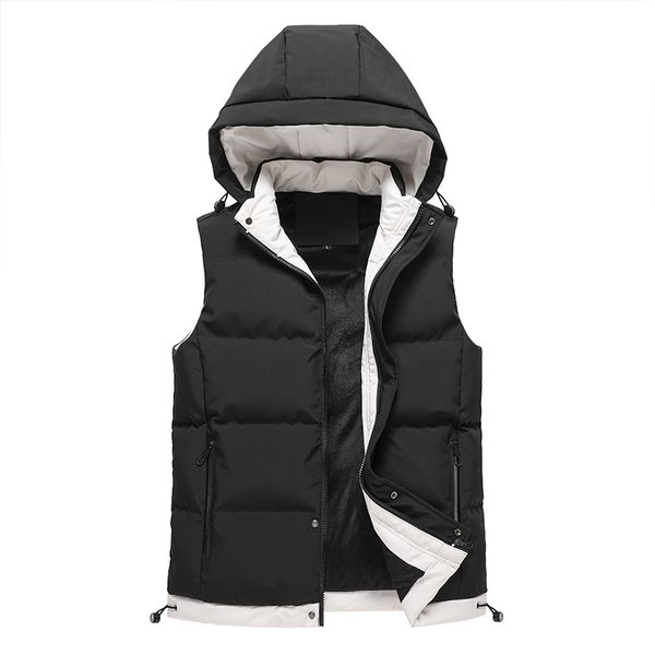 men's vests men's winter hooded korean fashion sleeveless loose vest waistcoat thickened cotton jacket young students man 220930, Black;white
men's vests men's winter hooded korean fashion sleeveless loose vest waistcoat thickened cotton jacket young students man 220930, Black;white