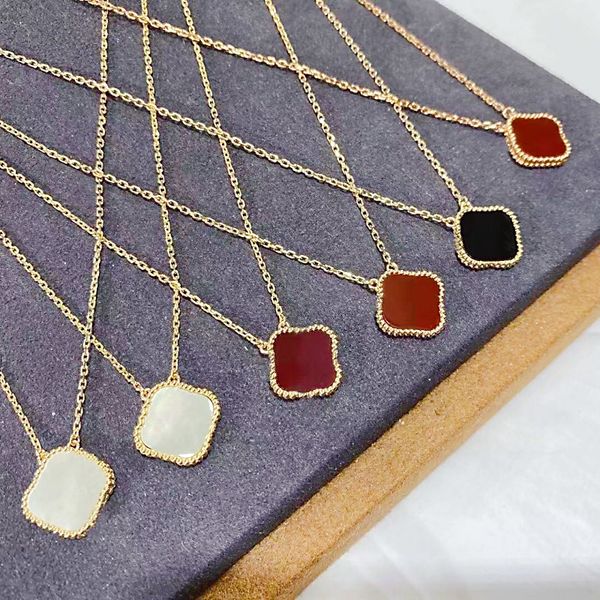 designer women's necklace classic charm pendant 18k gold 4 leaf grass color shell girl valentine's day love gift 316l stainless st, Silver
designer women's necklace classic charm pendant 18k gold 4 leaf grass color shell girl valentine's day love gift 316l stainless st, Silver