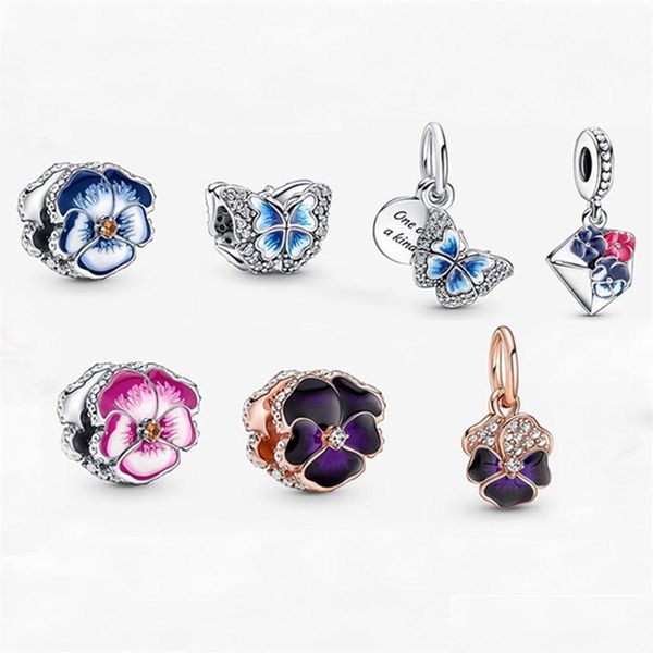 pendant necklaces new spring prosperity series shining blue butterfly dark purple pansy charm bracelet beads diy accessories bdesybag dhve4, Silver
pendant necklaces new spring prosperity series shining blue butterfly dark purple pansy charm bracelet beads diy accessories bdesybag dhve4, Silver